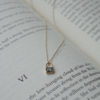 SAPPHIRE LOCK NECKLACE