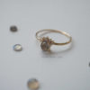 LABRADORITE ARCH SKINNY RING