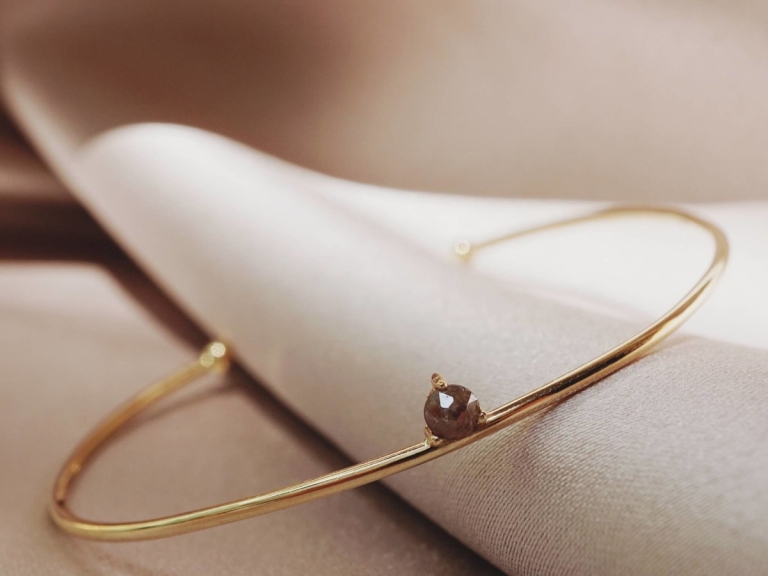 RAW DIAMOND BANGLE