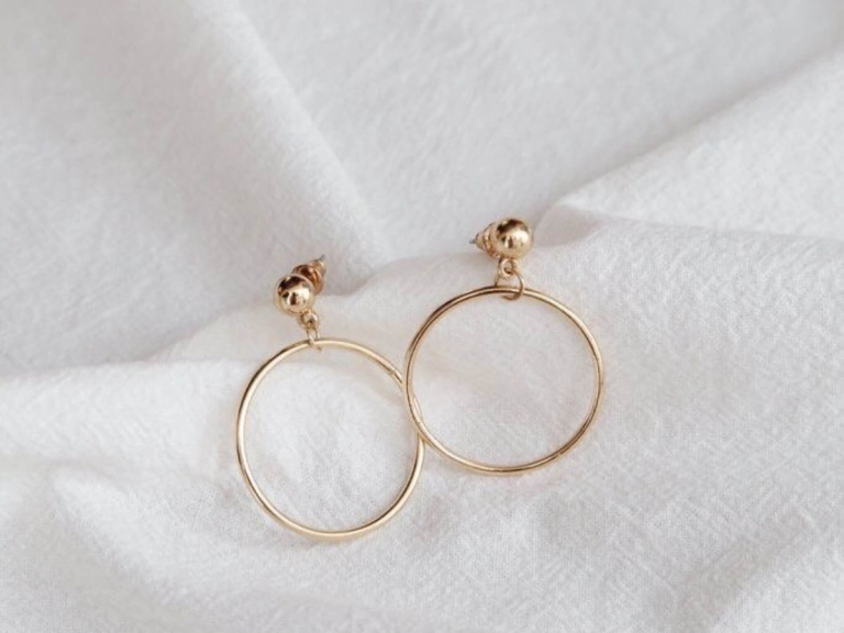 CIRCLE DROP EARRINGS