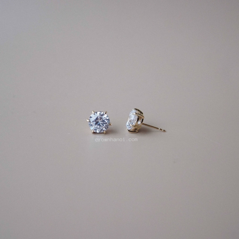 BOLD STONE STUD EARRINGS