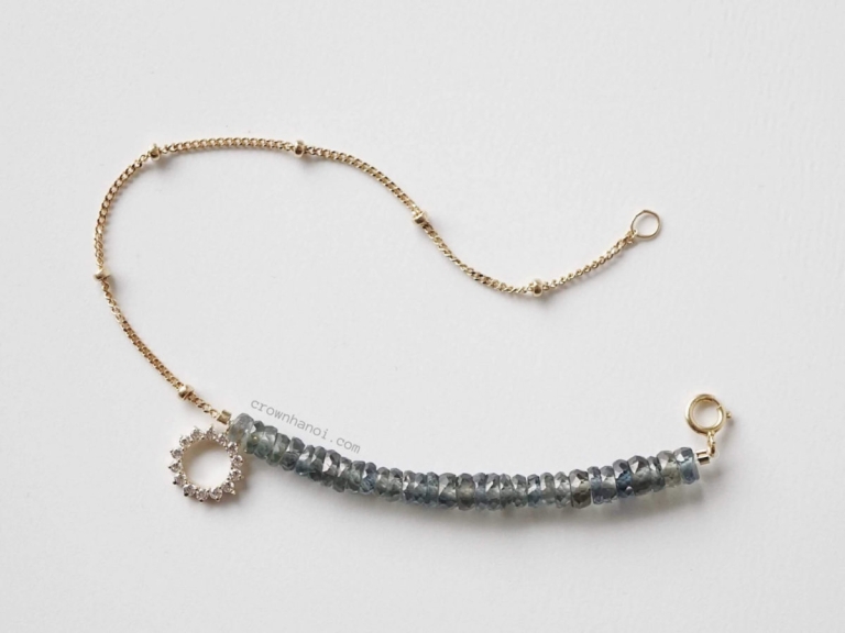 ALEXANDRITE SUNFLOWER SATELLITE BRACELET