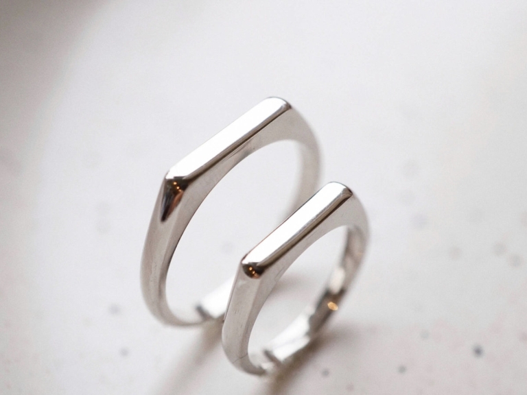 LINE SIGNET COUPLE RING 2.5MM