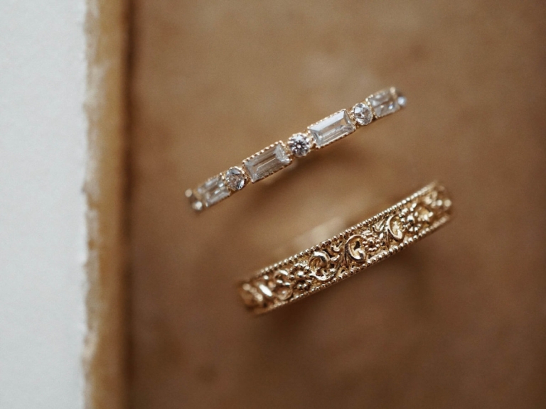 RENAISSANCE ART INSPIRED RING & RECTANGLE ALTERNATING RING