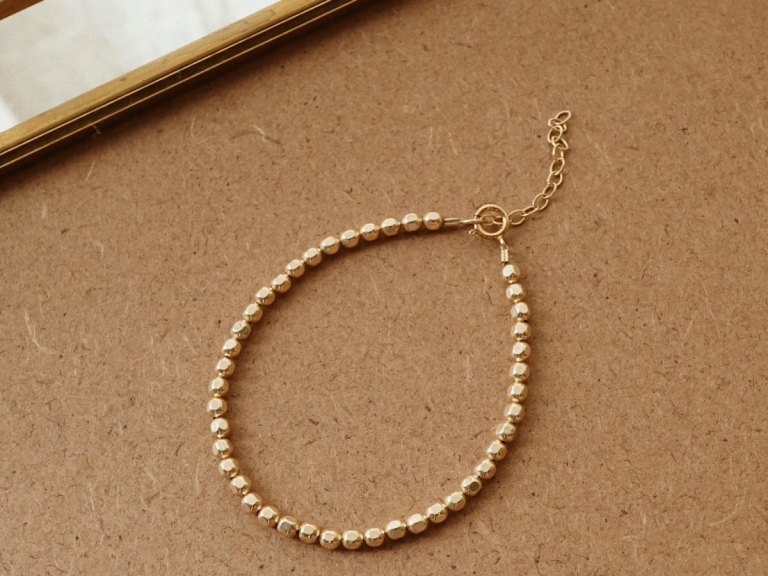 BEADED NUGGET BRACELET (GF)