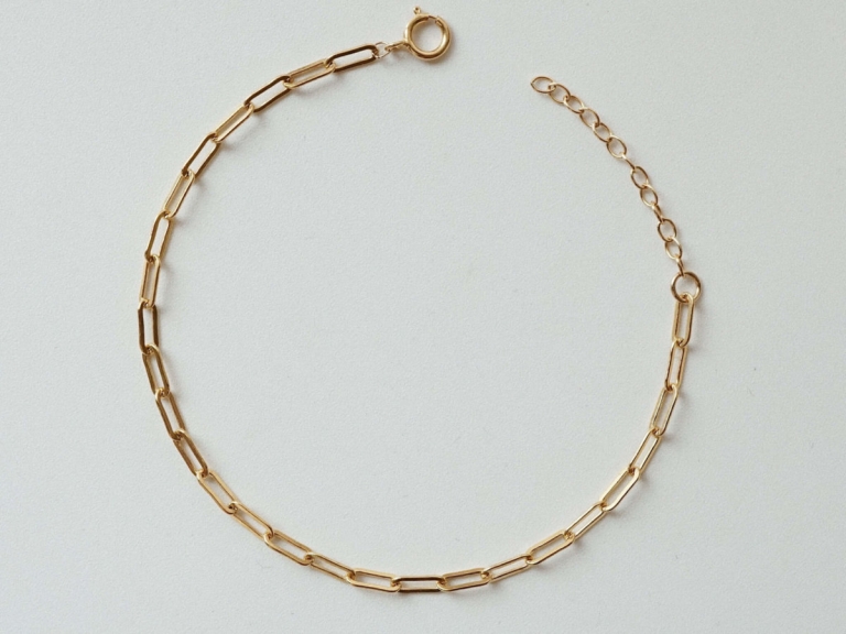 RECTANGLE CHAIN BRACELET (GF)