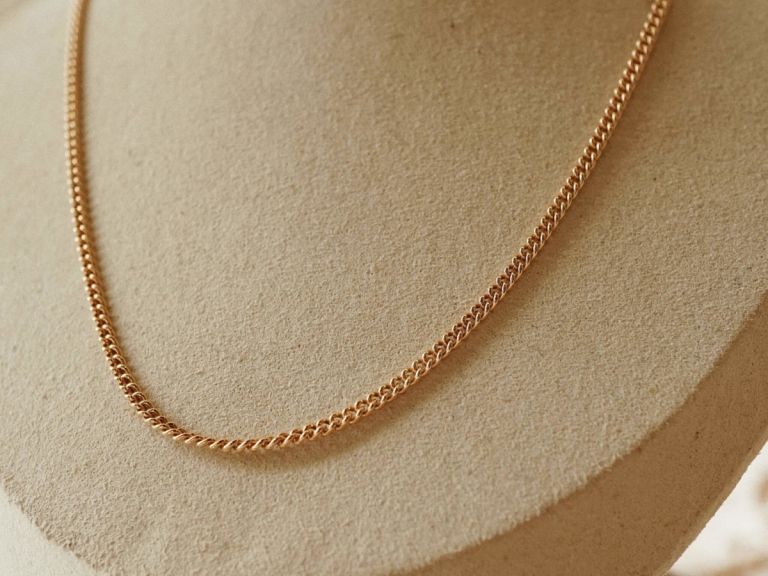 CURB NECKLACE - 45CM (GF)