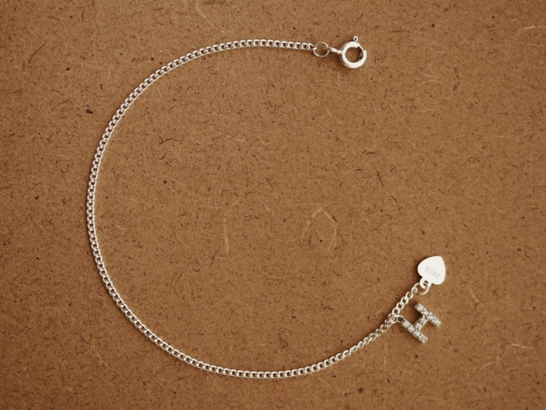 PAVE LETTER CURB BRACELET (S)