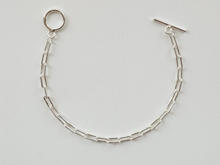 TOGGLE CLASP RECTANGLE CHAIN BRACELET (S)
