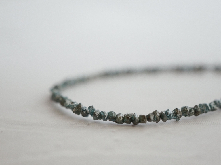 FULL GREEN RAW DIAMOND BRACELET