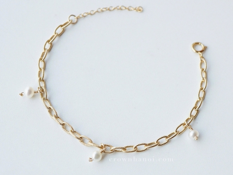 TRIO PEARL OVAL CABLE BRACELET