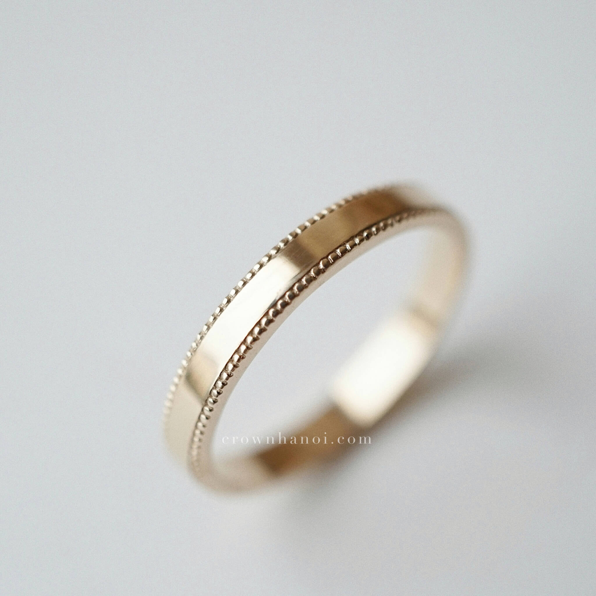 DOUBLE MILGRAIN RING & BLOSSOM ETERNITY RING – CROWN