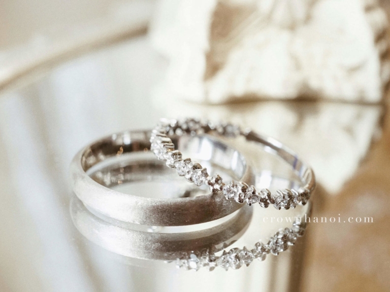 D-SHAPE BAND RING - 3MM & LILY ETERNITY RING