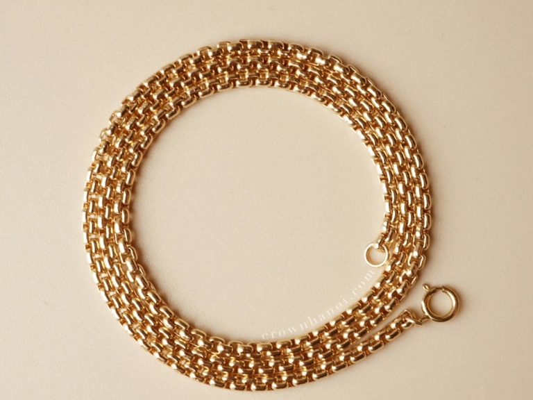 VENETIAN BOX CHAIN NECKLACE (GF)