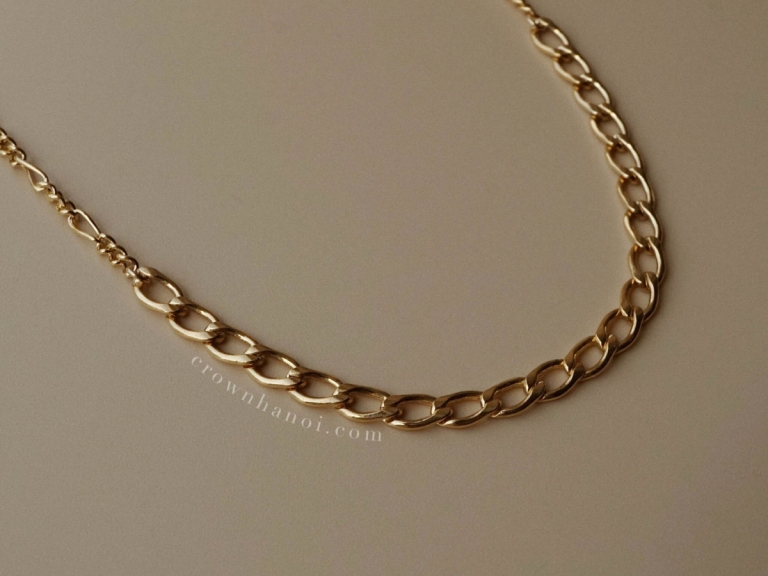 DUO CURB - FIGARO NECKLACE (GF)