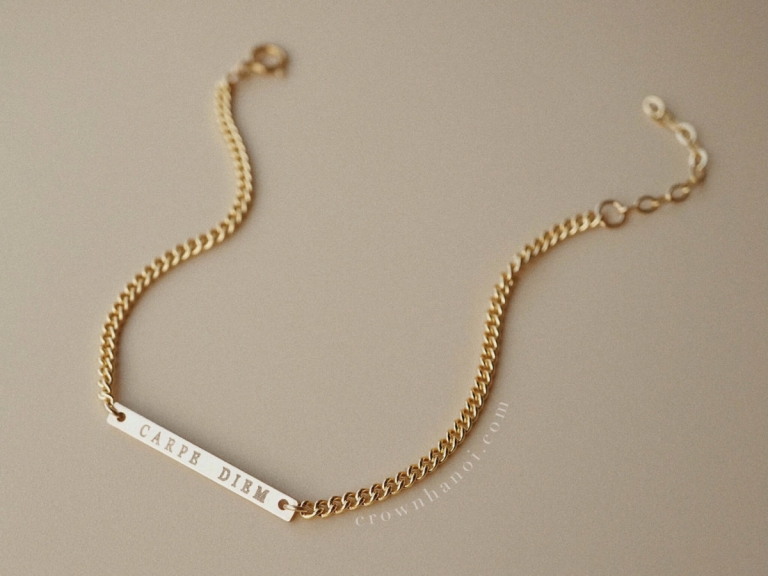 BAR 2.0 CURB BRACELET (GF)