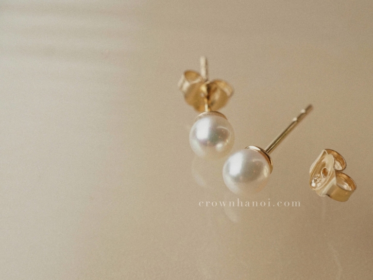 AKOYA PEARL EARRINGS - 4MM