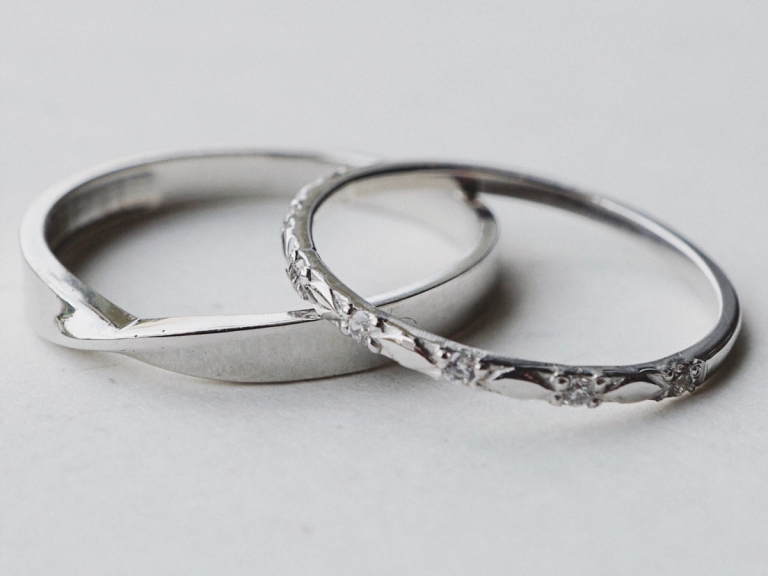 SILKY BAND RING & STAR ETERNITY RING
