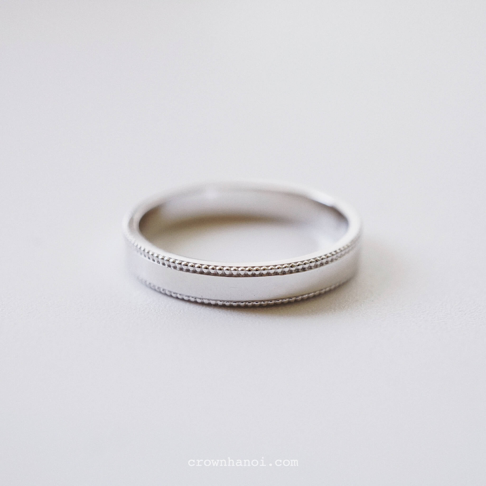 DOUBLE MILGRAIN RING – 3.5MM & BAROQUE ARCHITECTURE RING – CROWN