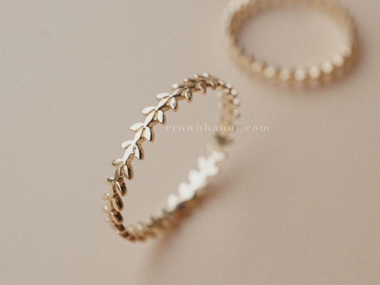 OLIVE LEAF BAND RING - MAN