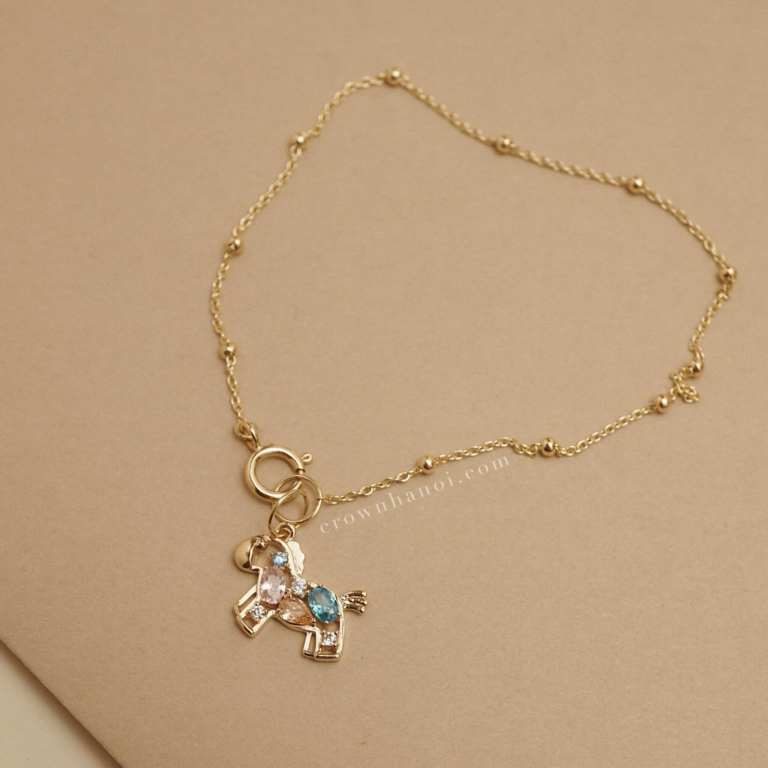 LUCKY PONY DOT CHAIN BRACELET