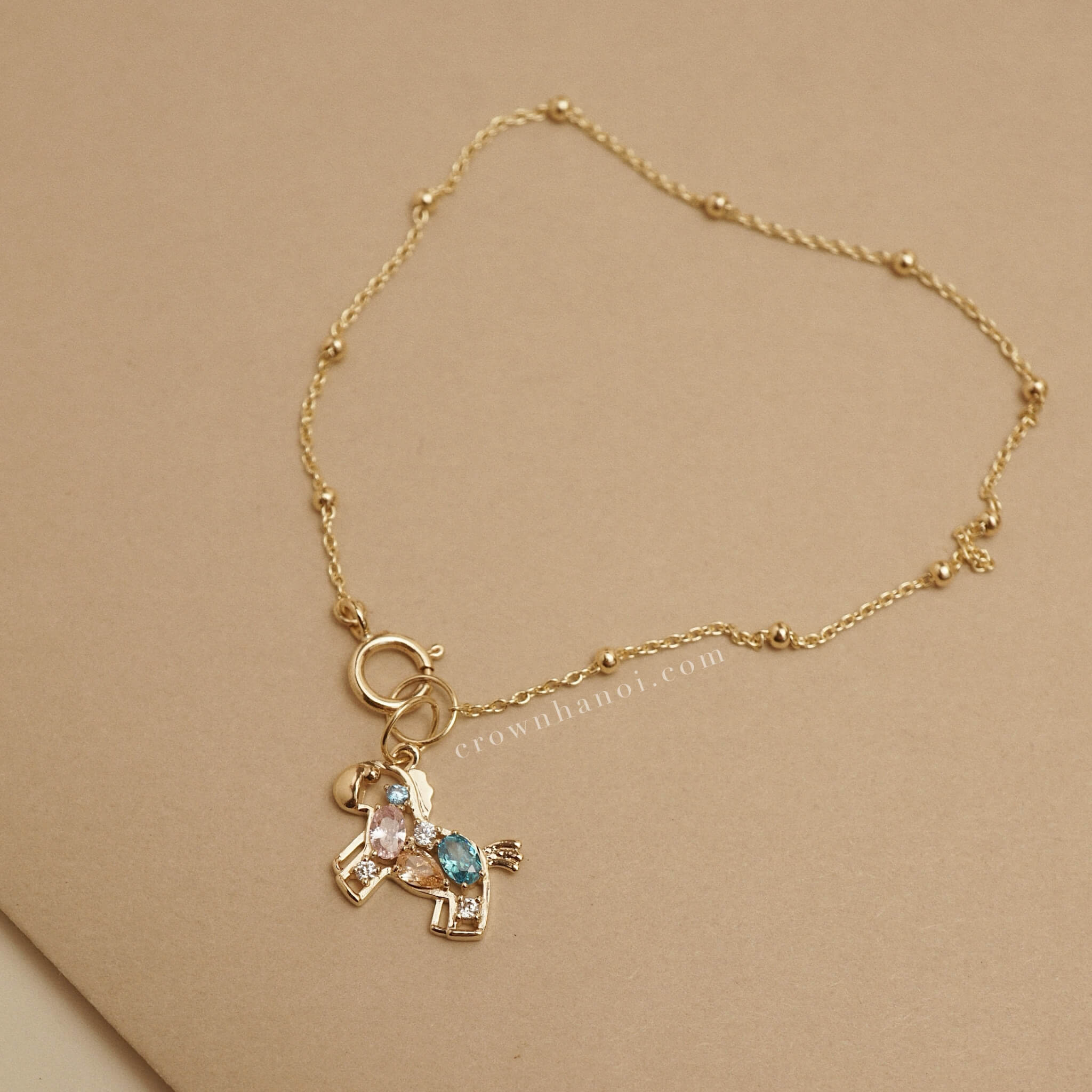 LUCKY PONY DOT CHAIN BRACELET