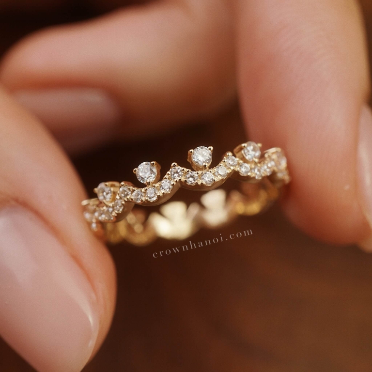 SILVER LINING PAVE RING