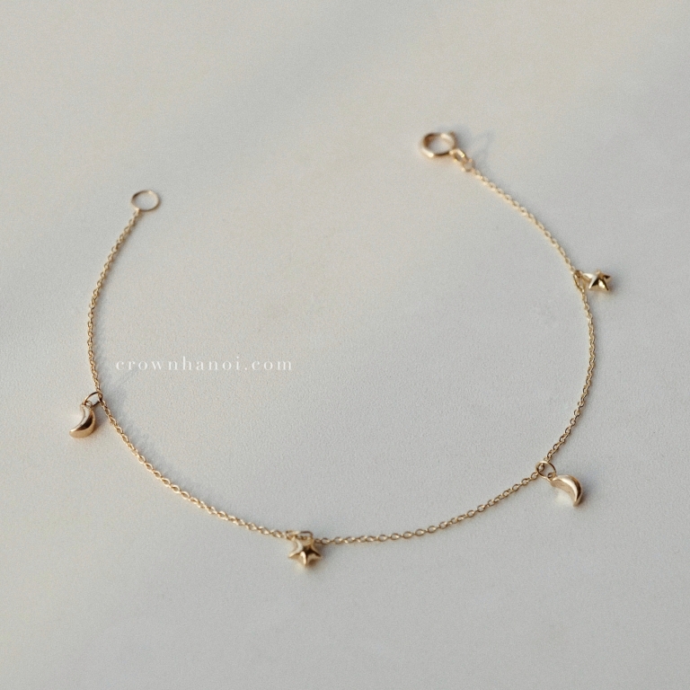 PUFF CRESCENT & STAR BRACELET