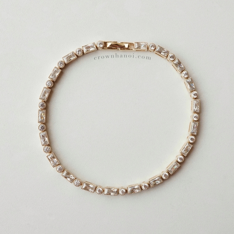 RECTANGLE ALTERNATE TENNIS BRACELET
