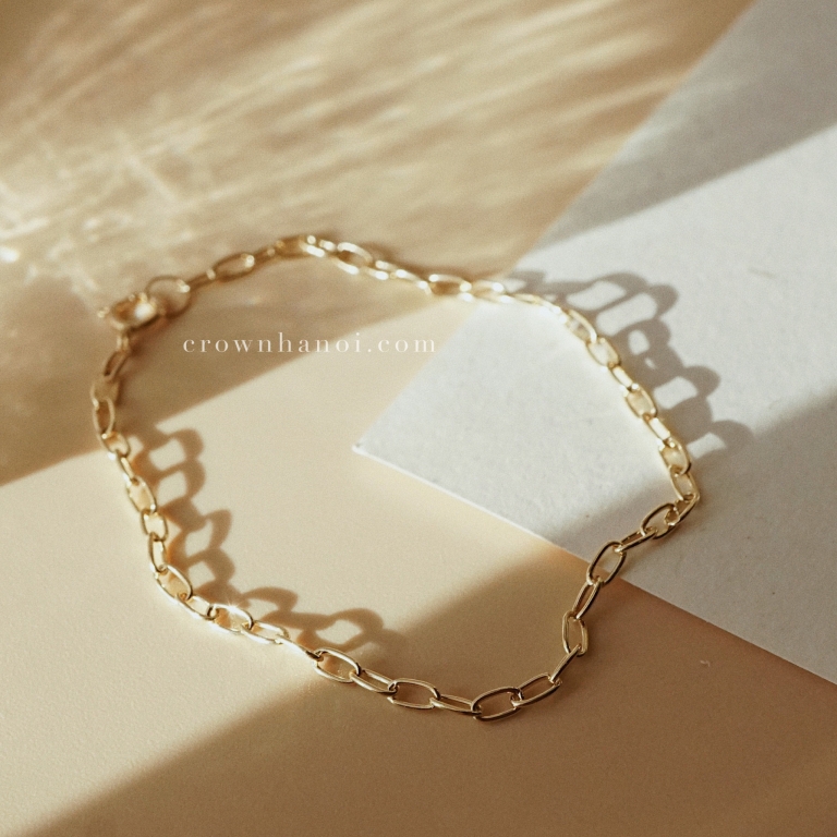 SHORT RECTANGLE CHAIN BRACELET