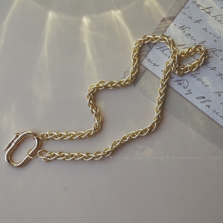 EDGE RECTANGLE CLASP - BOLD CABLE BRACELET
