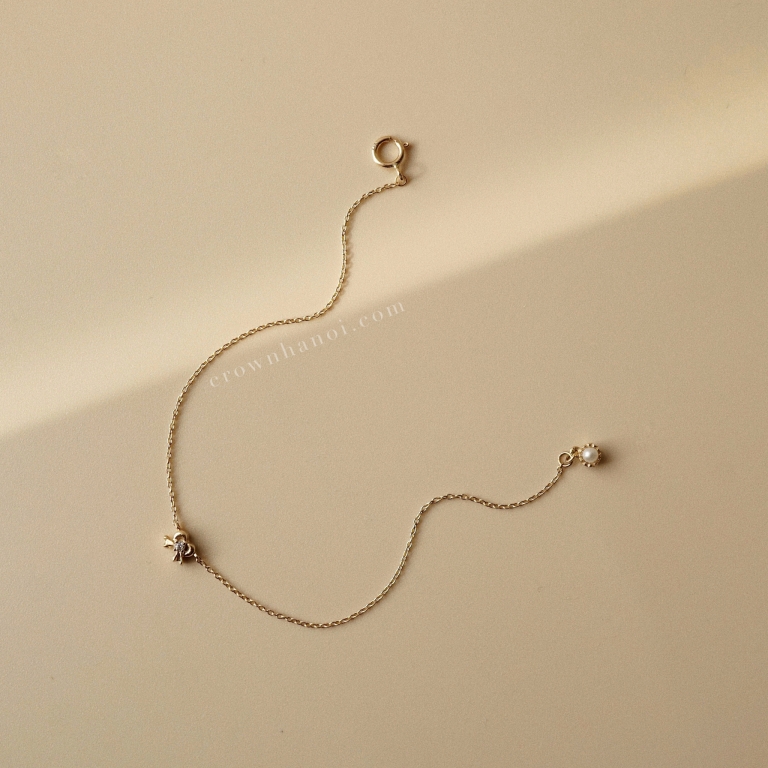 RIBBON PEARL BRACELET