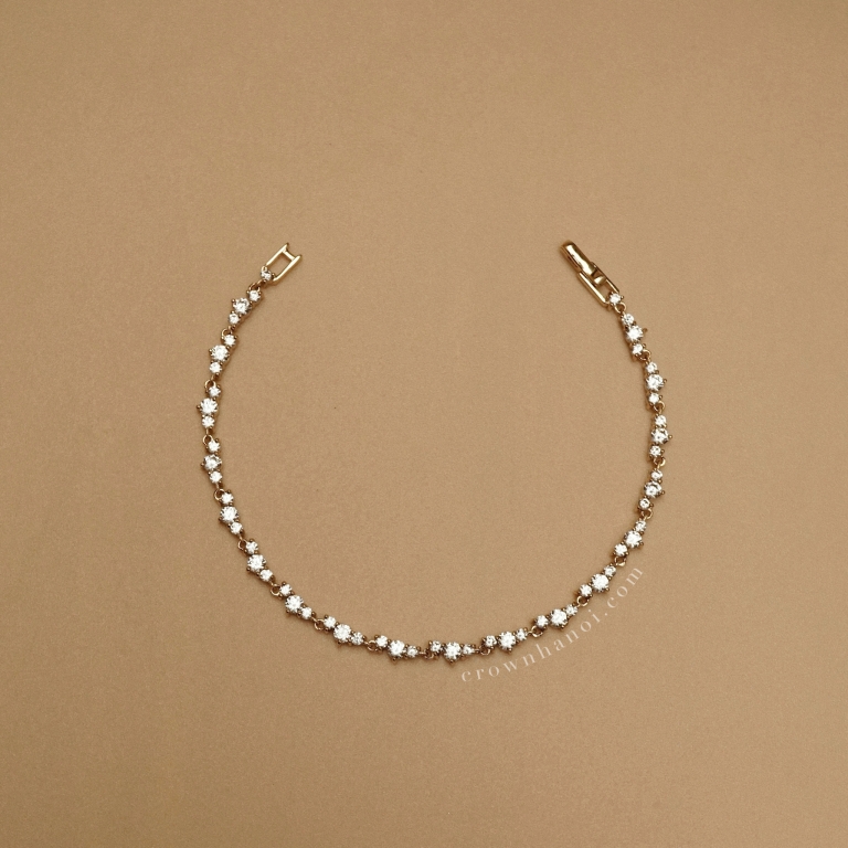 CROWN ETERNITY TENNIS BRACELET
