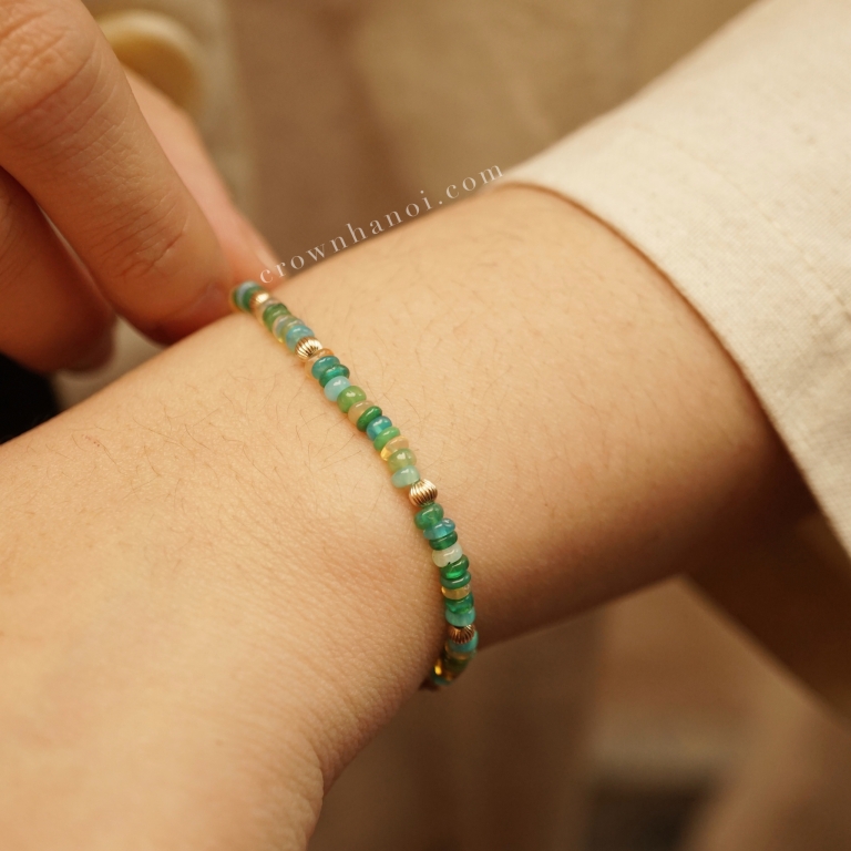 MULTI COLOR OPAL ORBIT BRACELET