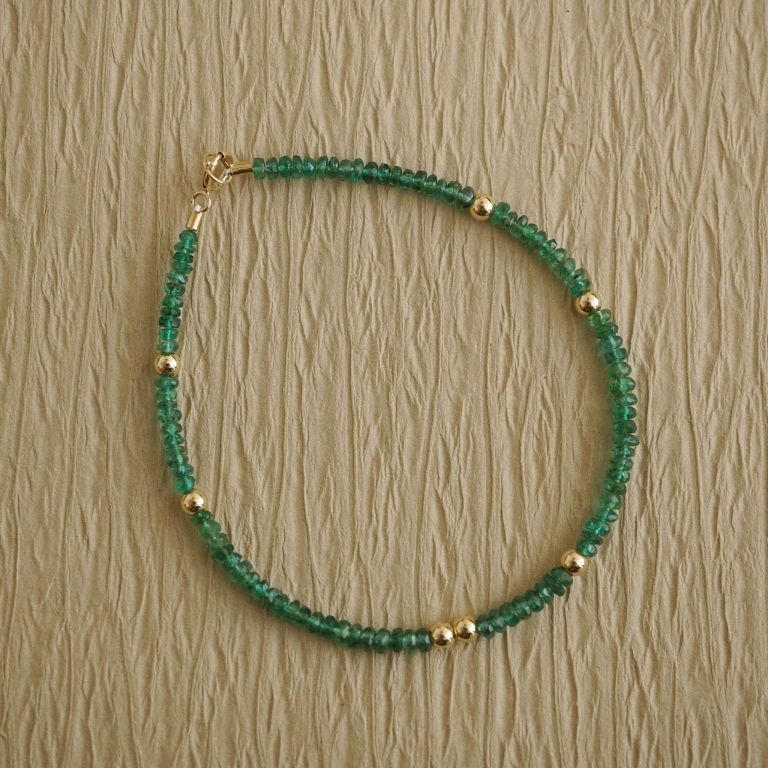 EMERALD BEADED BRACELET - 3.0