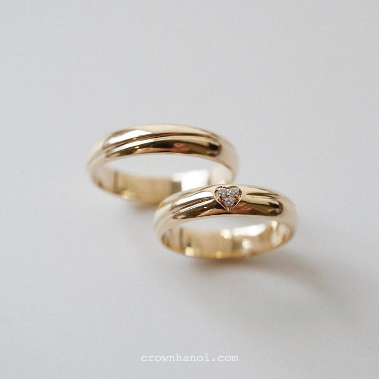 WAVE D-SHAPE BAND RING & HEART WAVE D-SHAPE BAND RING