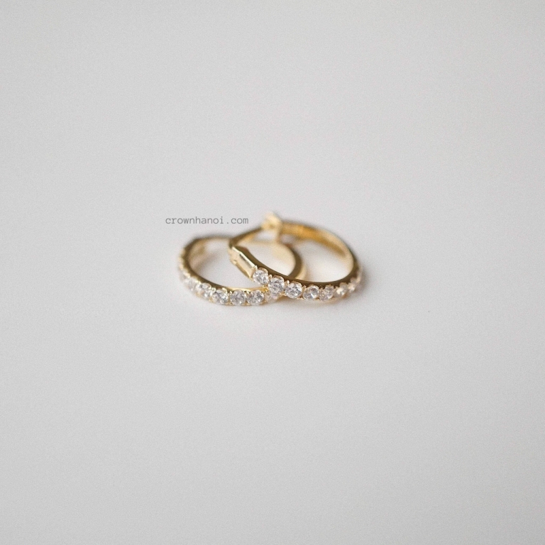 PAVE ETERNITY HOOPS