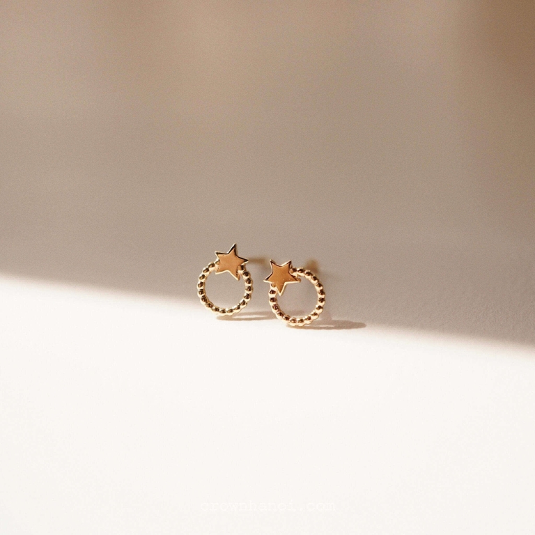 MINI STAR BEADED EARRINGS