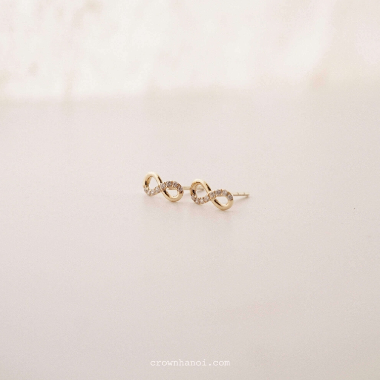 INFINITY PAVE EARRINGS