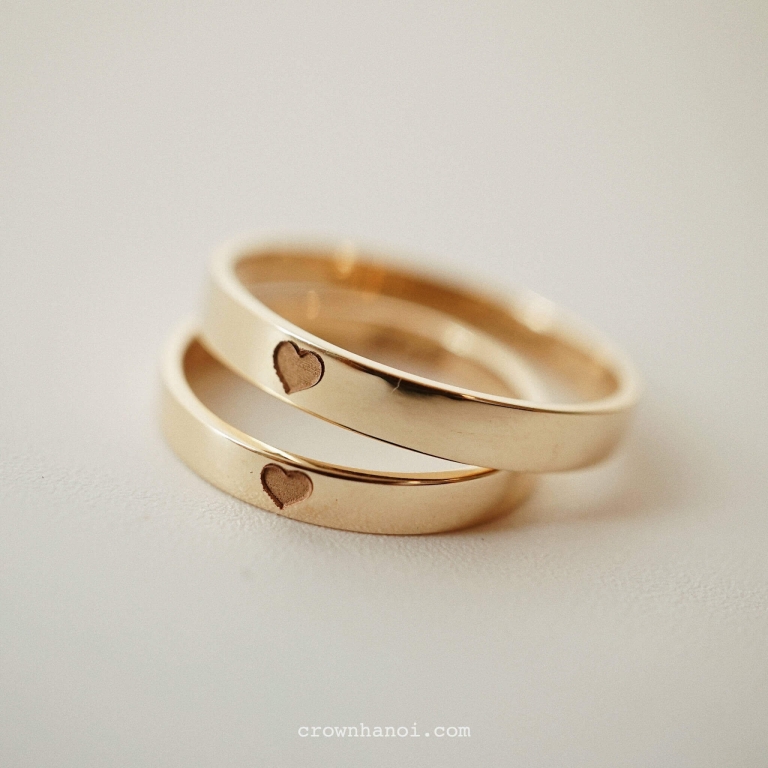 HEART COUPLE BAND RING
