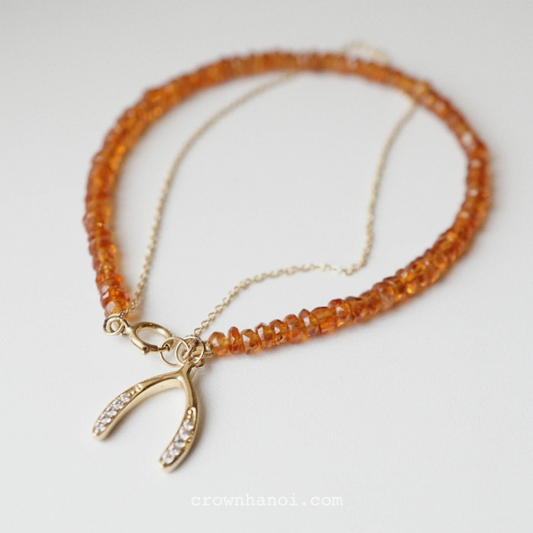 WISHBONE - PLAIN YELLOW SAPPHIRE BRACELET