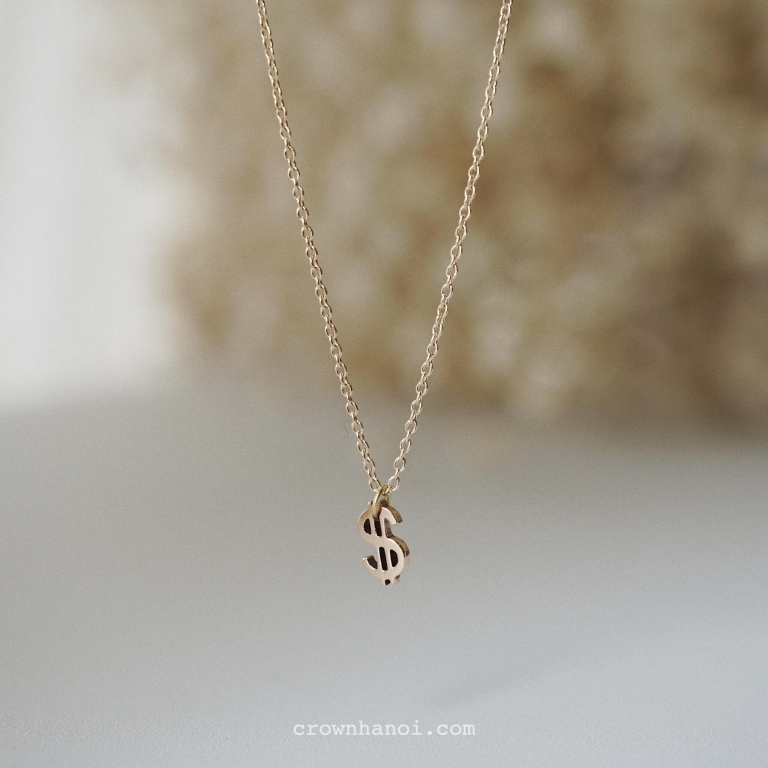 DOLLAR SIGN NECKLACE