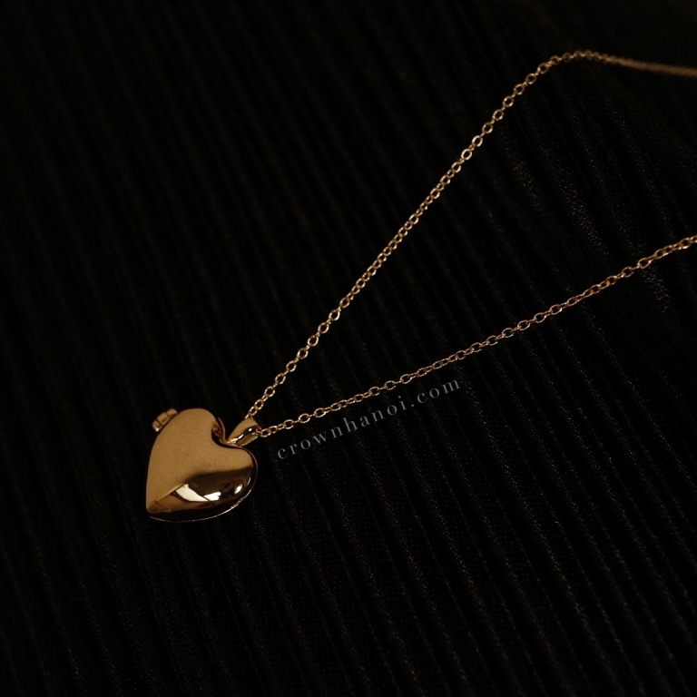HEART LOCKET NECKLACE - 10MM