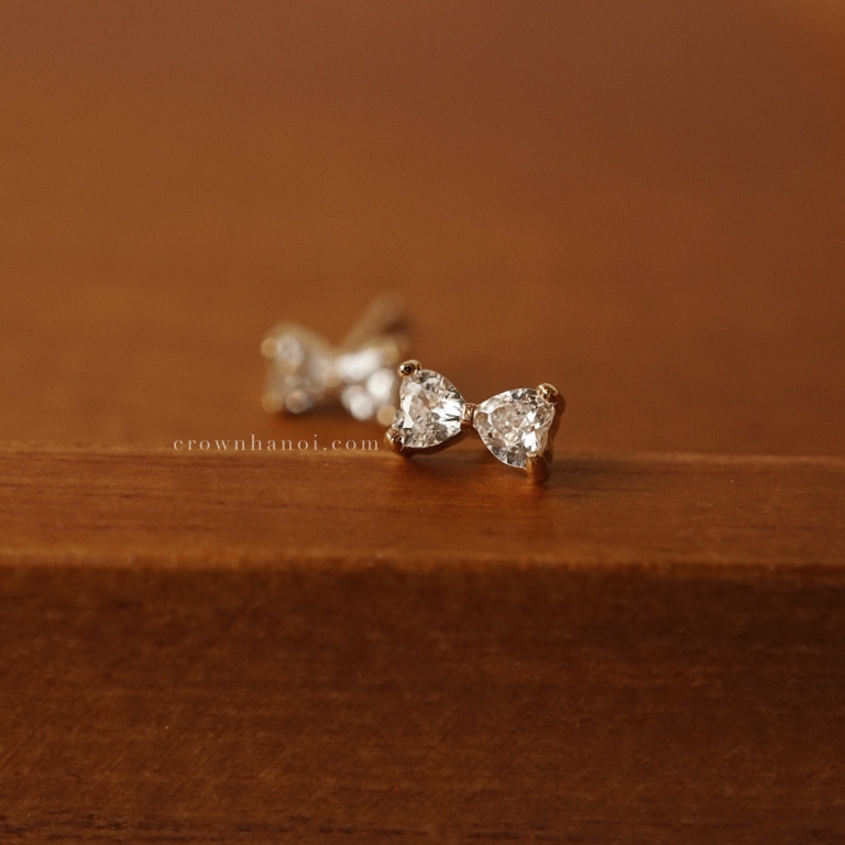 HEART BOW EARRINGS