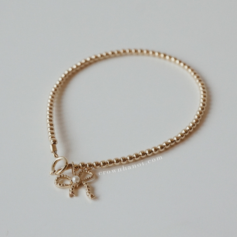 RIBBON PEARL - BEADED BRACELET 2MM