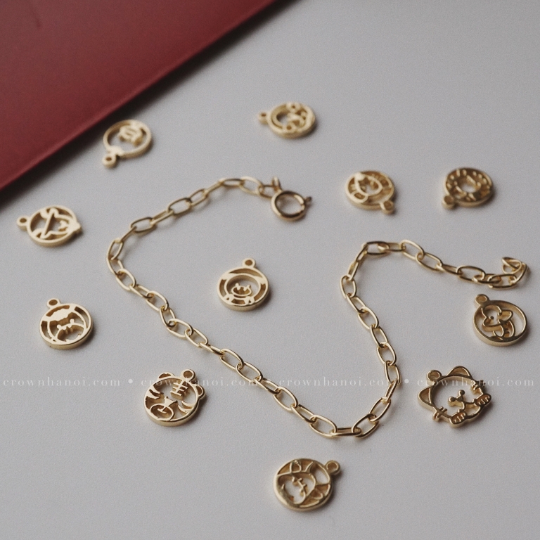 ZODIAC SHORT RECTANGLE CHAIN BRACELET