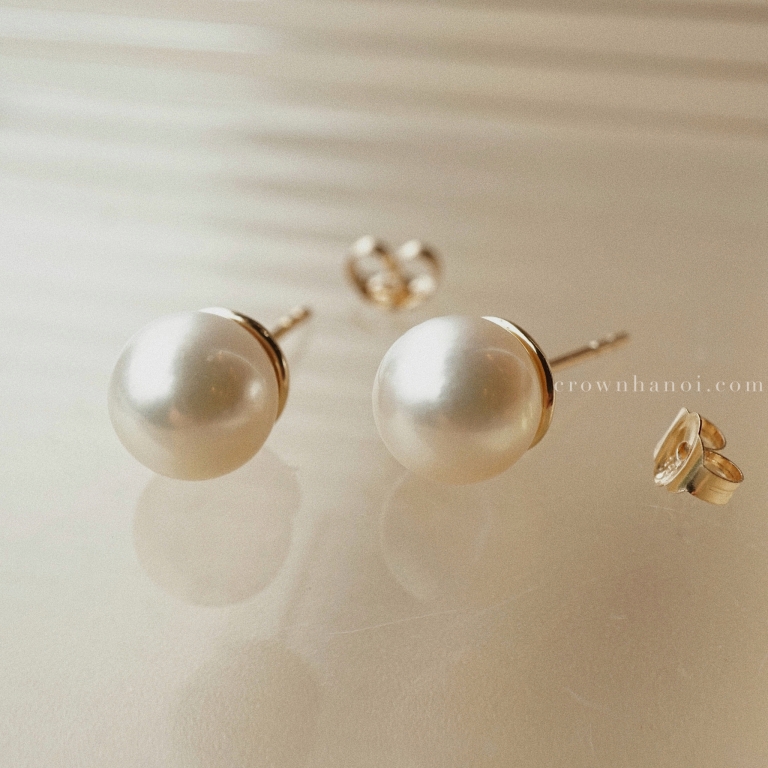 AKOYA PEARL EARRINGS - 8MM