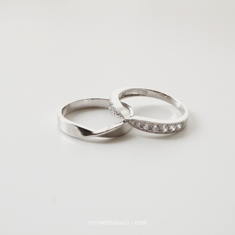 SILKY COUPLE RING (PLATINUM)