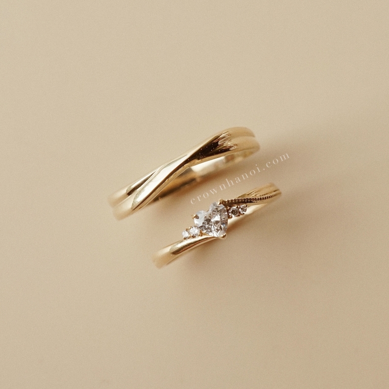 IN LOVE RING & CROSSWISE BAND RING