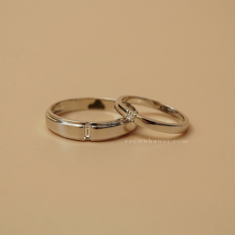 BAGUETTE BAND RING & BL BAND RING